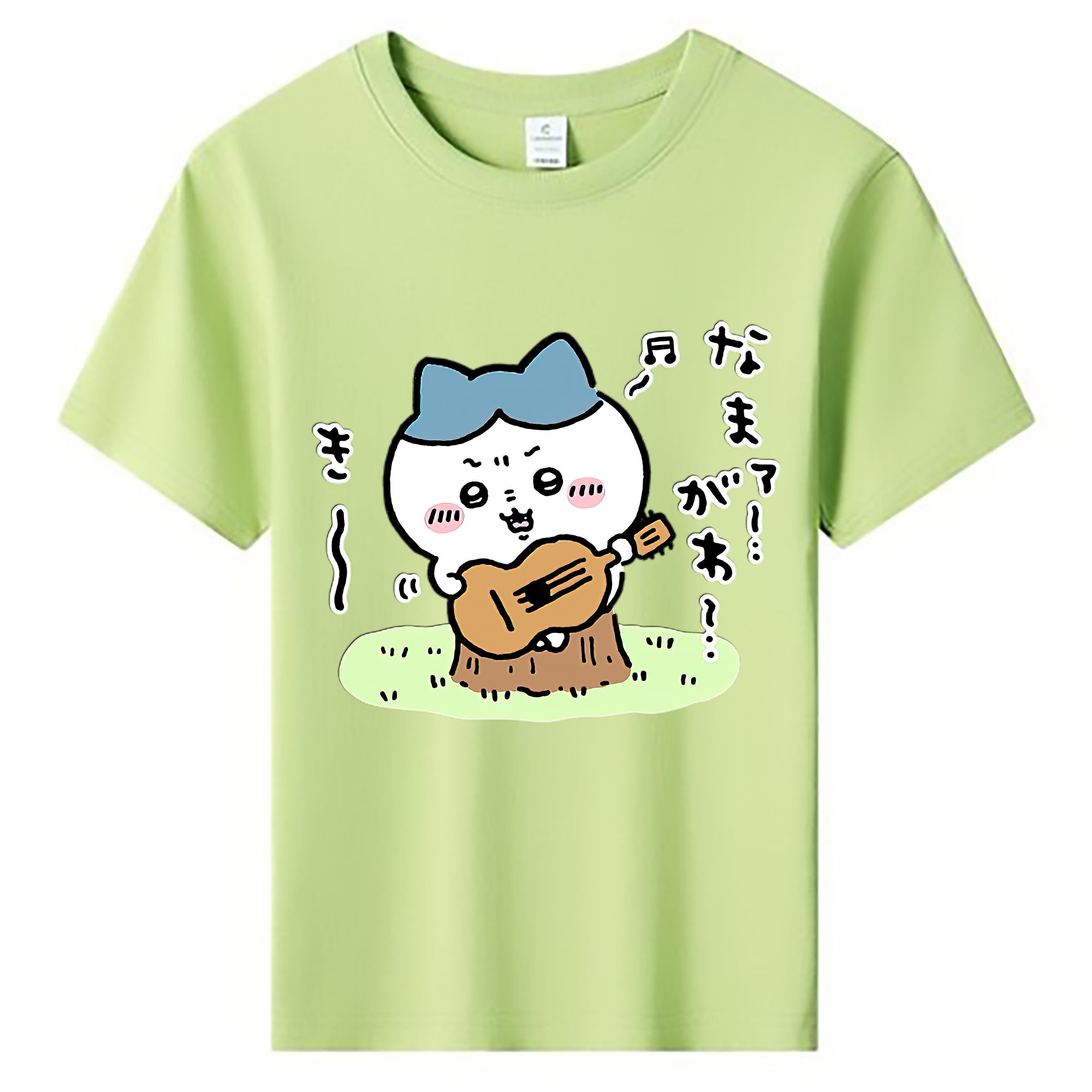 （画像用） ちいかわ ハチワレ Chii-kawa hachiware 綿100％キッズTシャツ（フロントプリント）